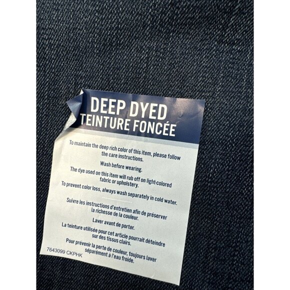 Lee Riders Indigo Deep Dyed Womens Mid-Rise Slim Fit Jeans 14M Blue Stretch Dark - Picture 5 of 13